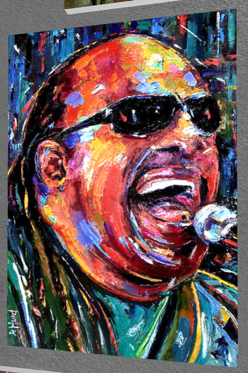 Canvas Stevie Wonder 3D materials enabled