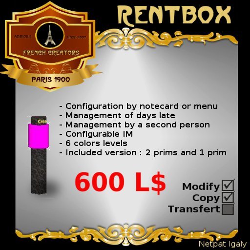 Configurable rentbox
