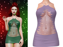 Aspen Ripped Dress [Lavender] - Maitreya (+Petite) • Legacy