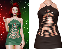 Aspen Ripped Dress [Chocolate] - Maitreya (+Petite) • Legacy