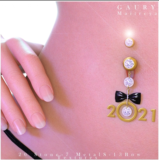 GAURY  New Year  Belly Piercing -Fatpack