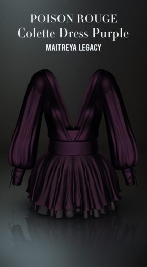 POISON ROUGE Colette Dress Purple