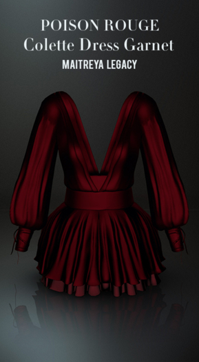 POISON ROUGE Colette Dress Garnet