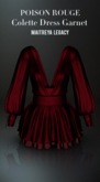 POISON ROUGE Colette Dress Garnet