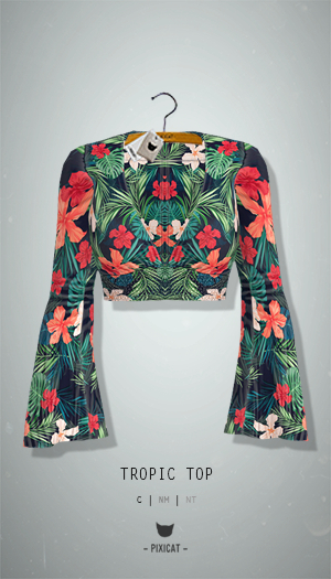 -Pixicat- Tropic Top (PatternTropic)
