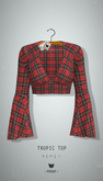 -Pixicat- Tropic Top (TartanRed)