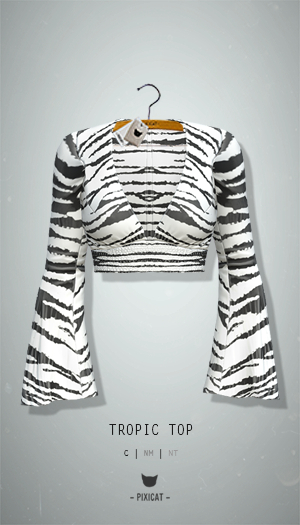 -Pixicat- Tropic Top (Zebra)