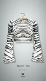 -Pixicat- Tropic Top (Zebra)