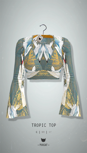 -Pixicat- Tropic Top (PatternCrane)