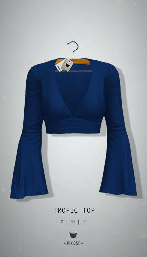 -Pixicat- Tropic Top (BlueDark)