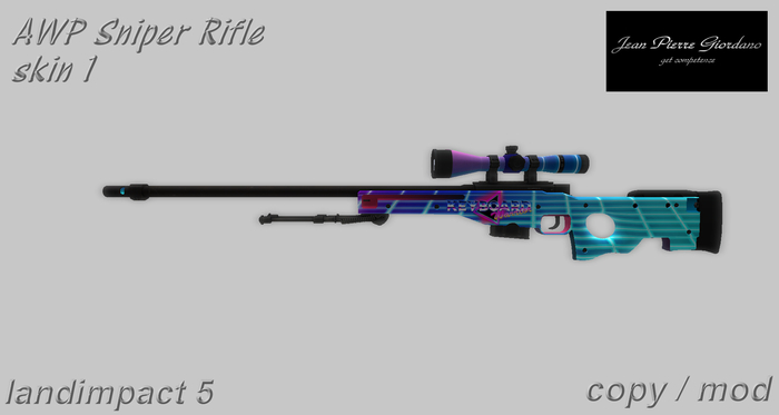 AWP Sniper Rifle pack mesh 