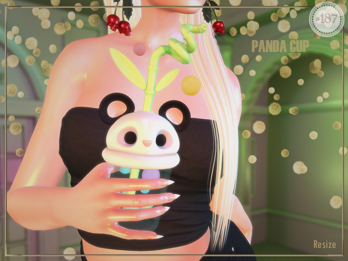 #187# Panda Cup *Holding*