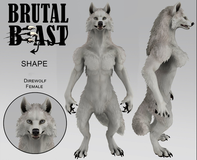 Direwolf Female Shape