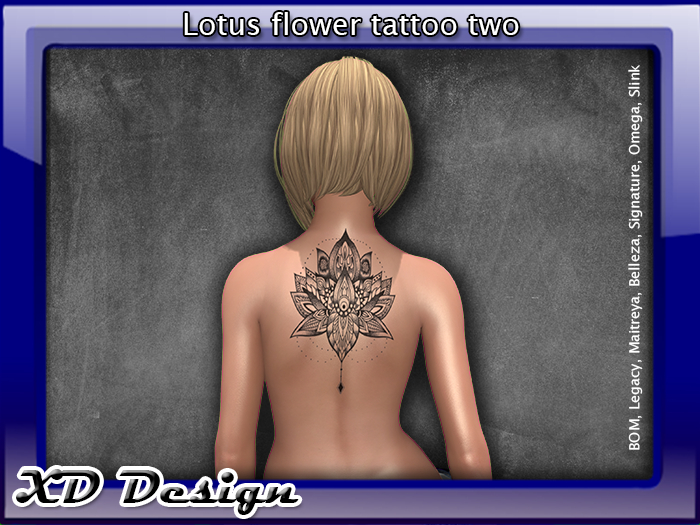 XD Tattoo Lotus flower two