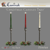 Laminak - Christmas Candle 1 - Pewter - Fatpack