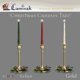 Laminak - Christmas Candle 1 - Gold - Fatpack