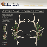 Laminak - Antler Sconce - Yule - Silver Fatpack