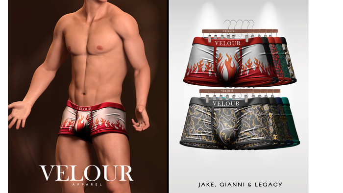 VELOUR APPAREL: "Keanu" Boxer (FATPACK)