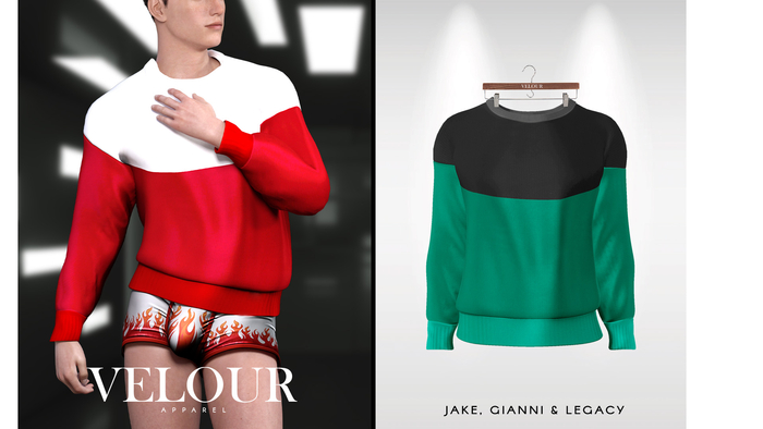 VELOUR APPAREL: "Glory" Sweater (Basic no. 5)