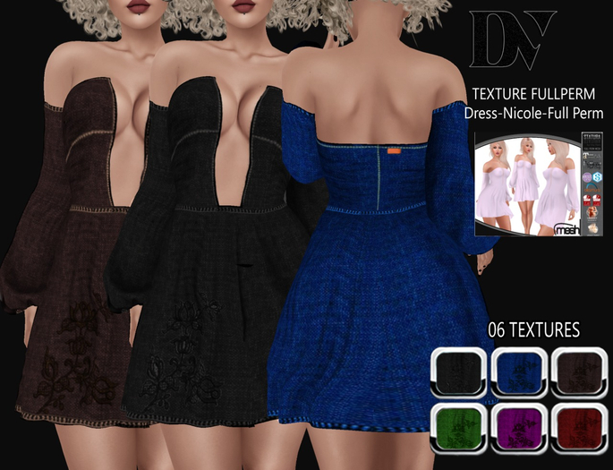 DV-Dress-Nicole-Full Perm - TEXTURE