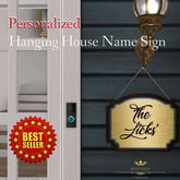 Bellisseria PERSONALIZED Hanging House Name Sign (BX)