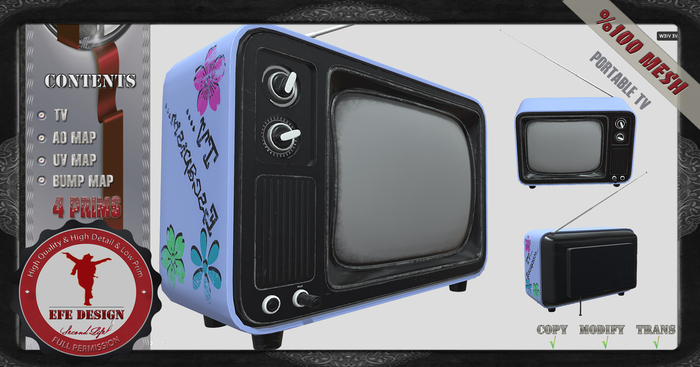 Portable Tv Full Permission Efe Design