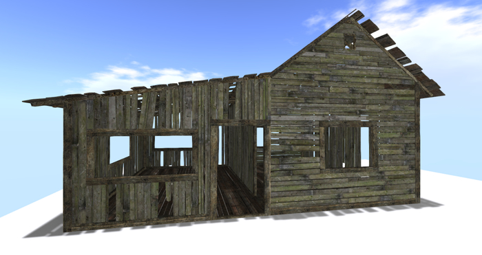 Old wooden house v1 Mesh