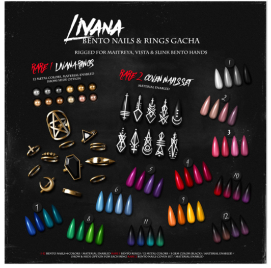 -SU!- Livana Bento Nails 11 (MAITREYA) COMMON