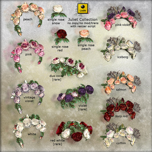 *LODE* Head Accessory - Juliet Wreath [red_white] RARE