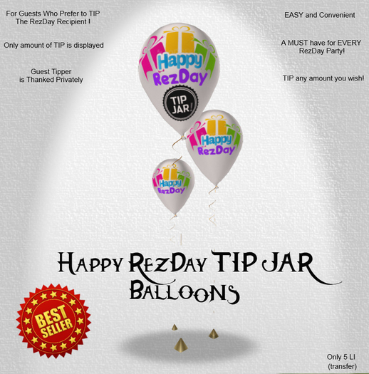 Happy RezDay TIP JAR Balloons (Boxed)