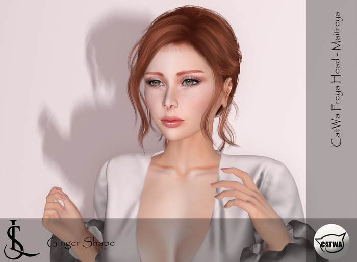 SL - CATWA HEAD Freya - Ginger [Maitreya]