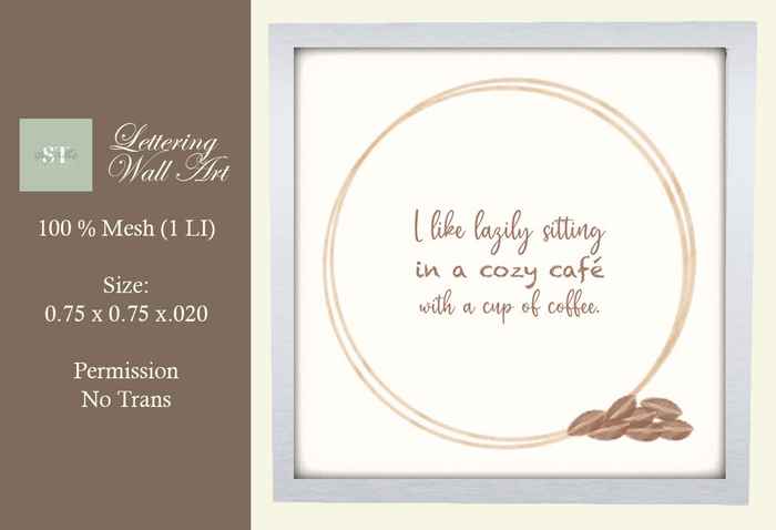 :: ST :: Coffee Addict Quote Wall Art 4