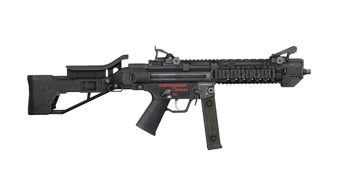 Scripted MP5 Tac Tec Tactical SMG by 3D Knights Copy Modify Transfer