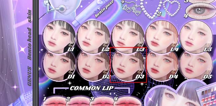 [700] Fancy You gacha  skin03 HUD (deep)(genus)