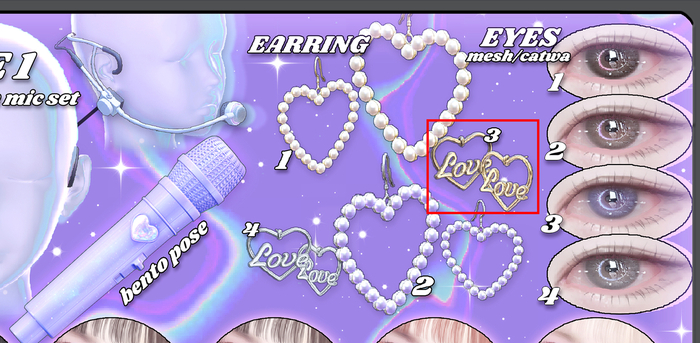 [700] Fancy You gacha earring3