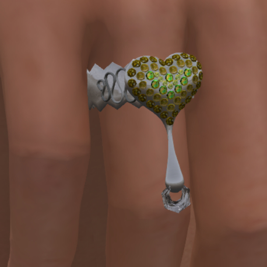 RS - Drop Heart LH Ring - Yellow