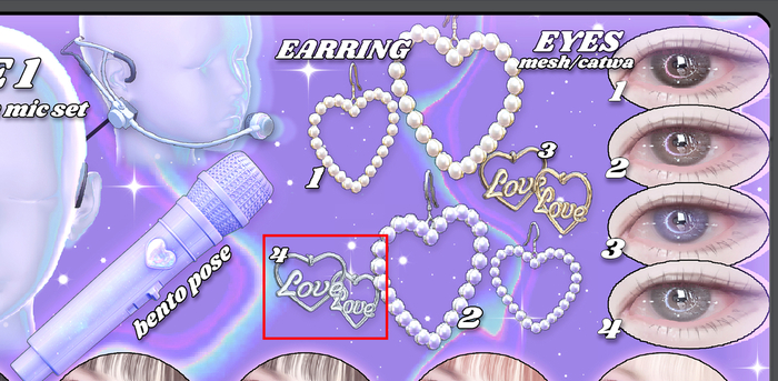 [700] Fancy You gacha earring4