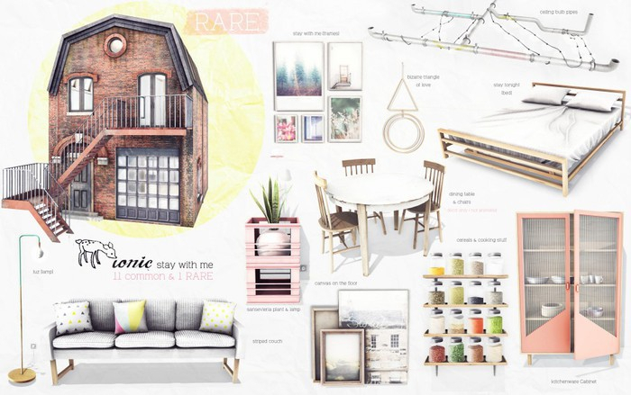 ionic : Striped couch