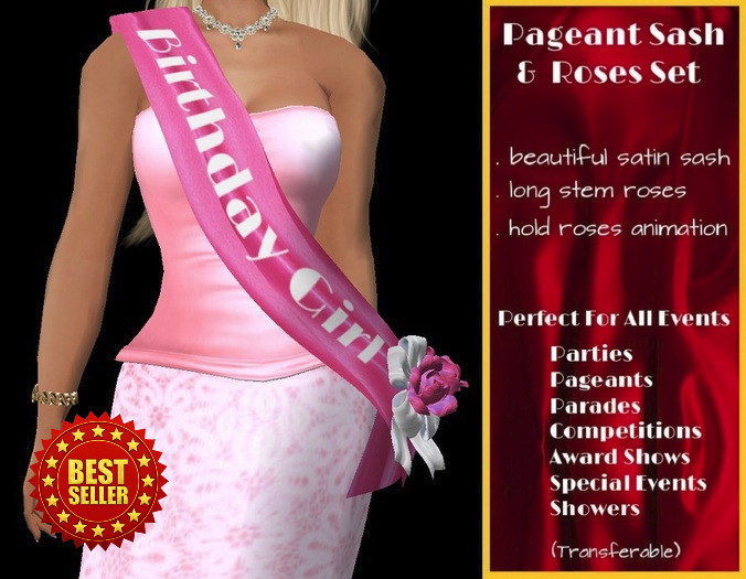 Pageant Sash and Roses Set - St. Patrick's Day