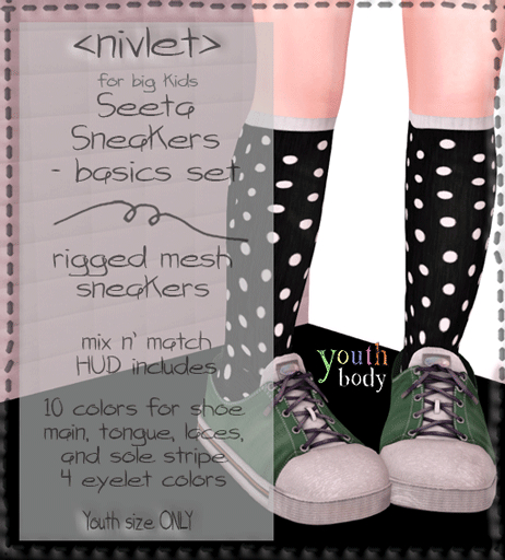 <nivlet> Seeta Youth Sneaker - Basics