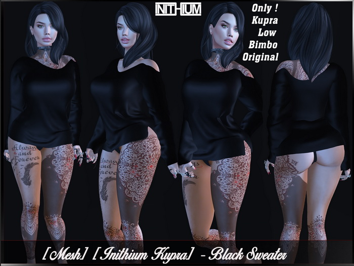 [ Mesh ] [ Inithium Kupra ] - Black Sweater