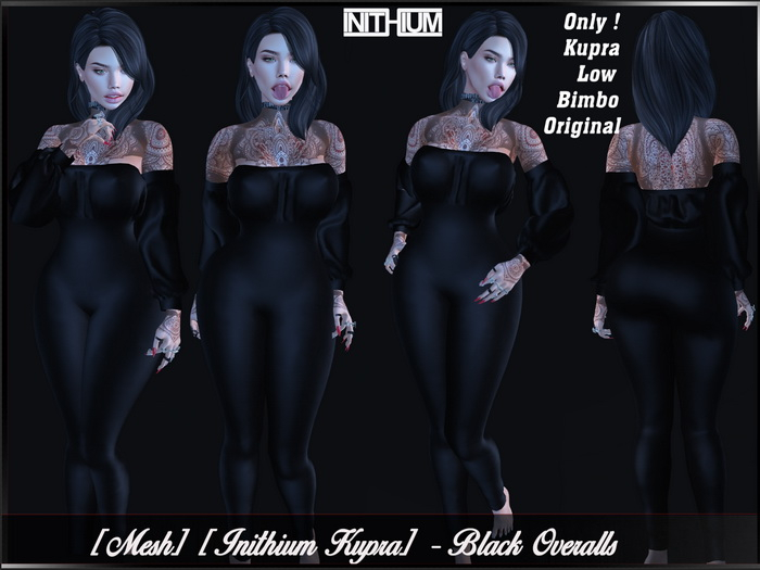 [ Mesh ] [ Inithium Kupra ] - Black Overalls