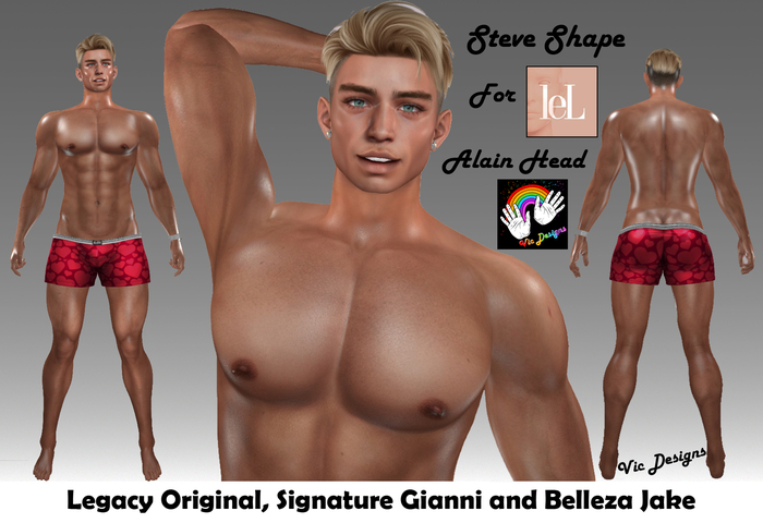 ~ VIC Designs ~ [Shape Steve] For Alain LeLUTKA Head