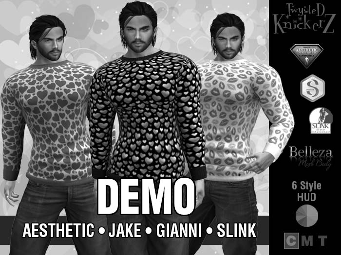 ::TK:: Valentines Mens Sweater DEMO