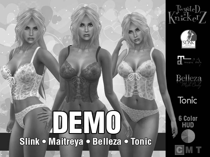 ::TK:: Valentines Lace Sweetheart Lingerie DEMO