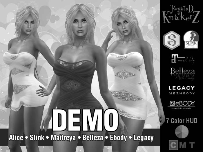 ::TK:: Ribbon & Lace Valentines Dress DEMO