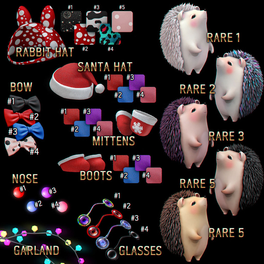 ~MR~Santa Hat for Hedgehog~#2