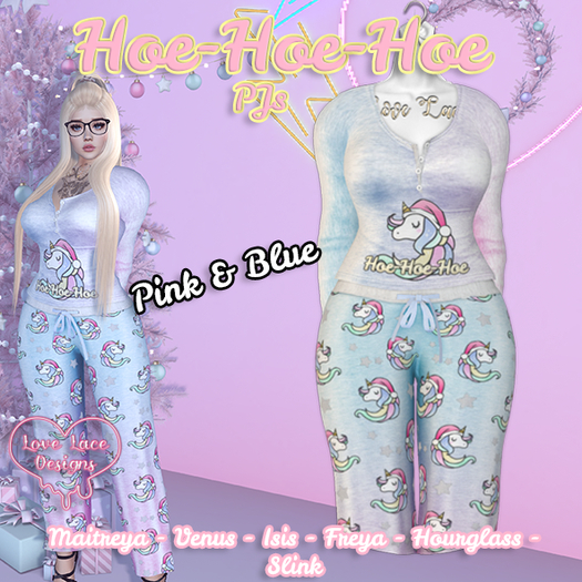 ::LL:: Hoe-Hoe-Hoe PJs // Pink & Blue