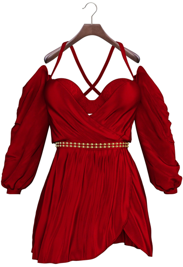 adorsy - Mikaela Dress Deep Red - Maitreya/Legacy/Lara Petite