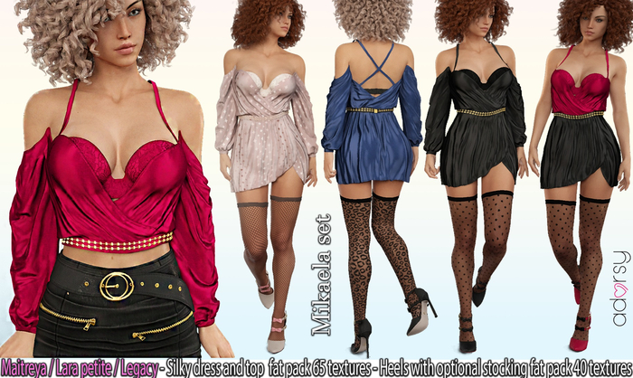 adorsy - Mikaela SET BUY ALL PACK - Maitreya/Legacy/Lara Petite